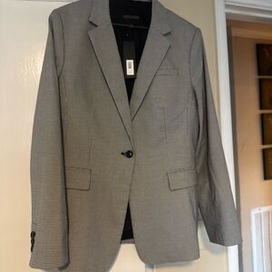 Gray Houndstooth Blazer banana republic